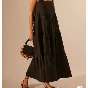 NWOT Anthropologie Linen MIDI Dress